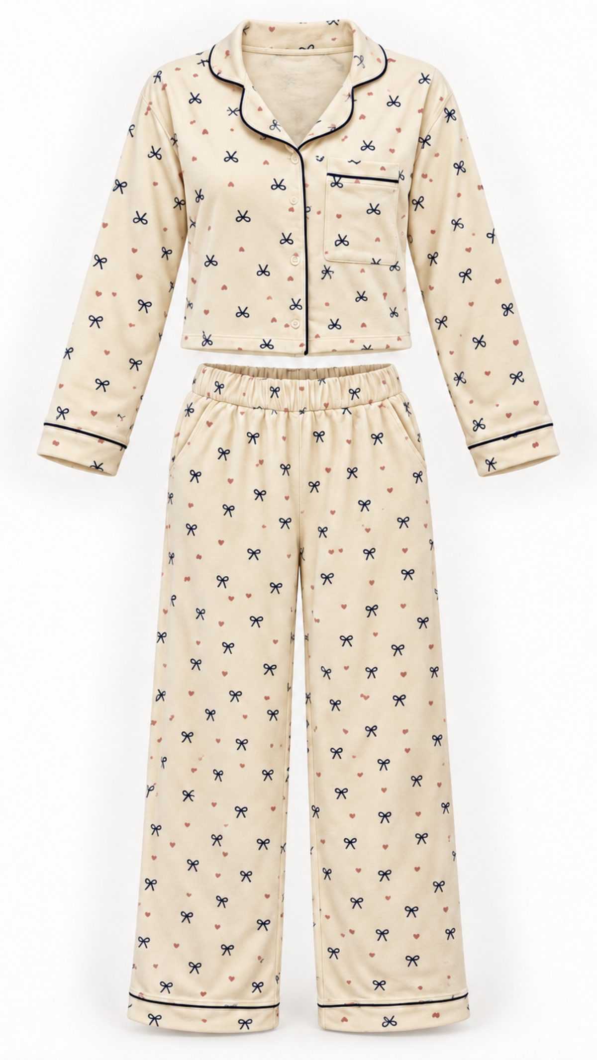 Cream Bow Set